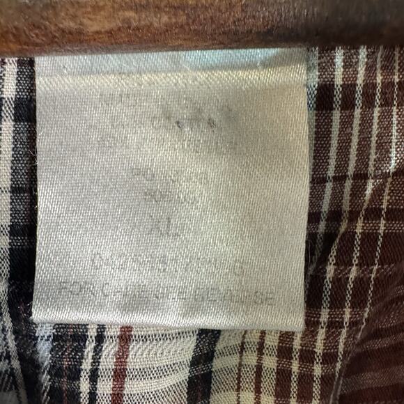 Wrangler Mens Pearl Snap Shirt Red Plaid Western American Cowboy Size XL - Picture 6 of 7